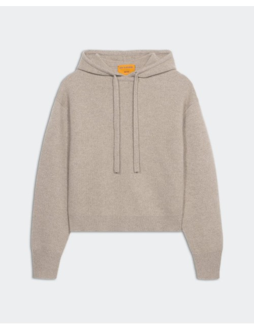 Hoodie cachemire COLLEGIATE - Taupe