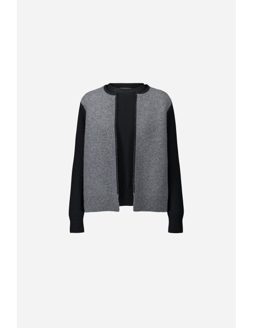 Cardigan ARLES - Gris, Noir