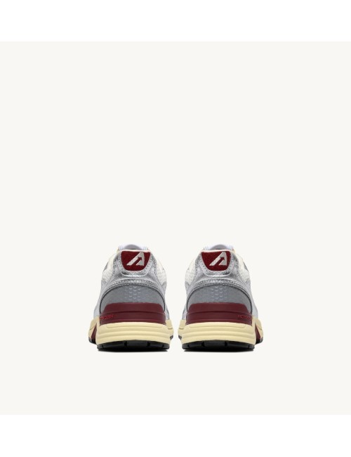 HYPERWAY Low - Argent / Blanc / Bordeaux