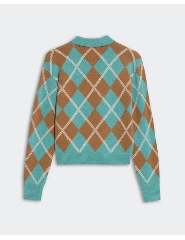 Polo Argyle COLLEGIATE - Glacier