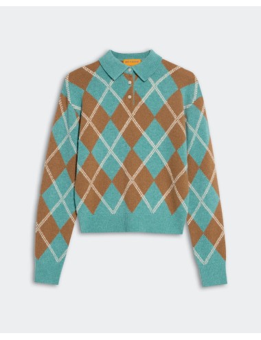 Polo Argyle COLLEGIATE - Glacier