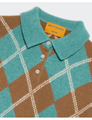 Polo Argyle COLLEGIATE - Glacier