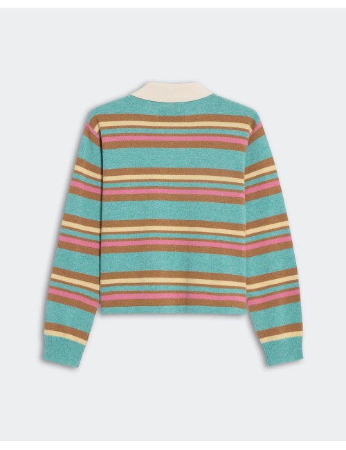 Cropped Stripe RUGBY - Glacier