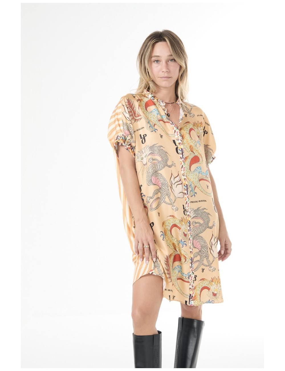 Top CASABLANCA - Mix Dragon / Blush