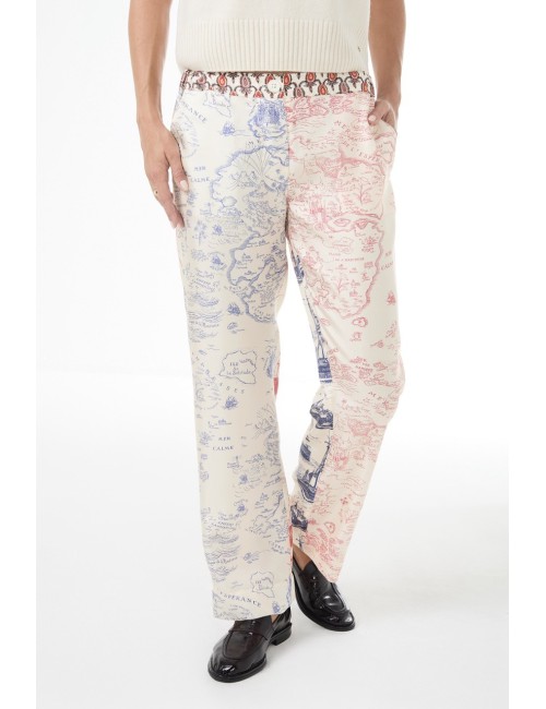 Pantalon LUCKY - Mix Carte Marine