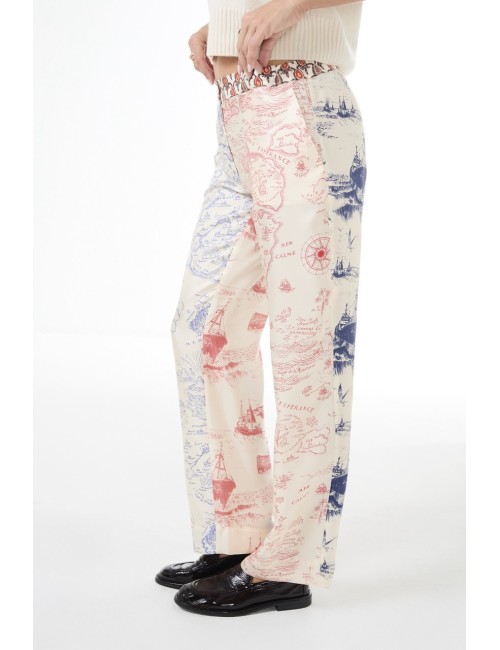 Pantalon LUCKY - Mix Carte Marine