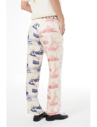 Pantalon LUCKY - Mix Carte Marine