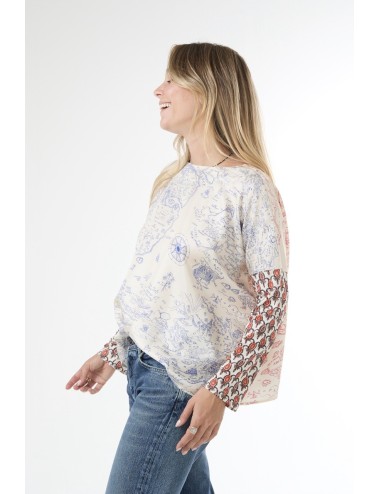 Top JANINE - Mix Carte Marine