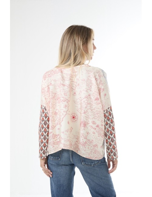 Top JANINE - Mix Carte Marine