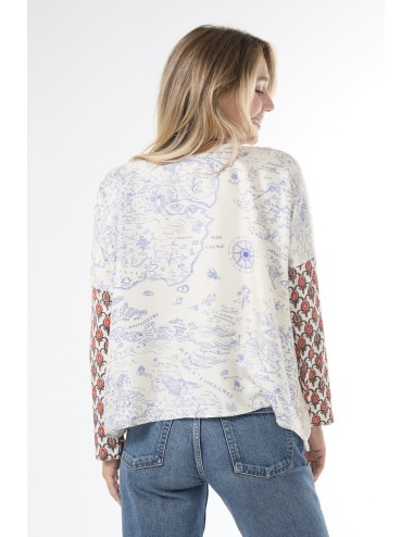 Top JANINE - Mix Carte Marine