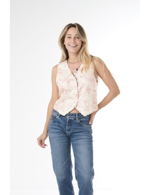 Gilet SERVEUSE - Carte Fuchsia