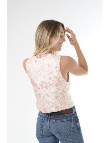 Gilet SERVEUSE - Carte Fuchsia