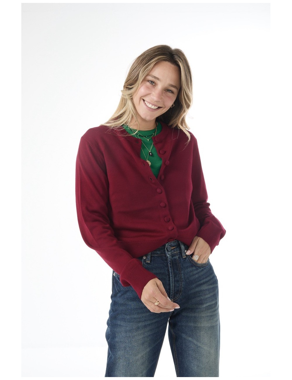 Gilet TWIN - Bordeaux