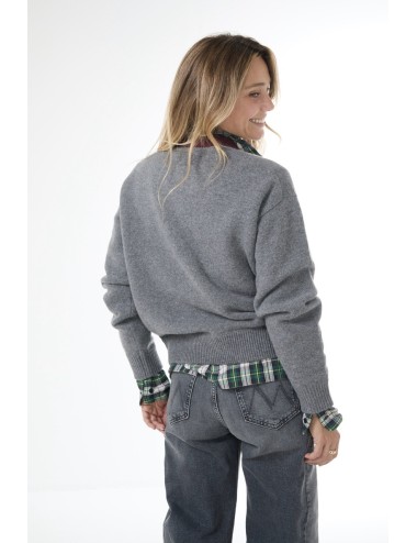 Pull ATTILA - Gris et Bordeaux