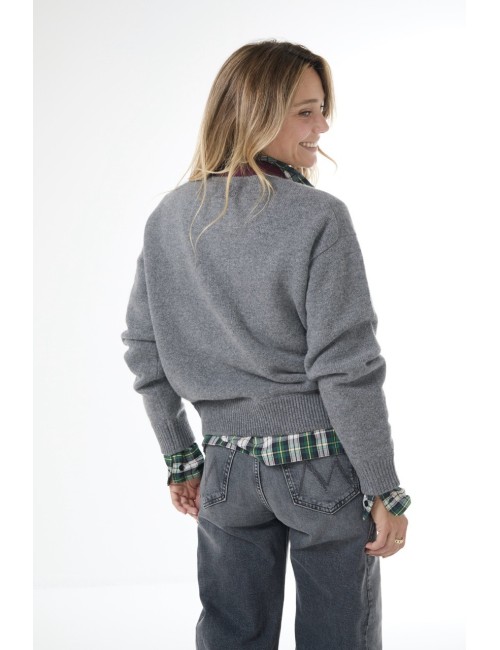 Pull ATTILA - Gris et Bordeaux