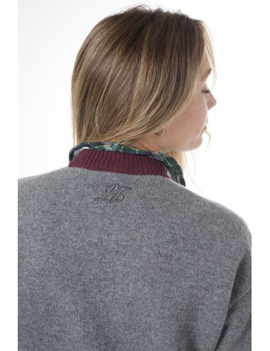 Pull ATTILA - Gris et Bordeaux