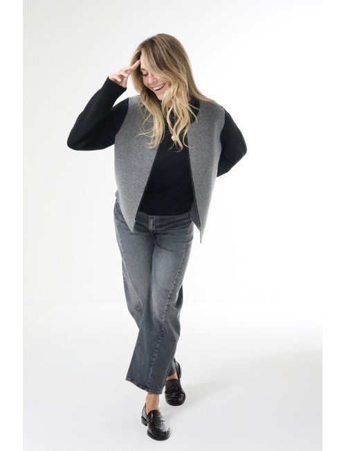 Cardigan ARLES - Gris, Noir