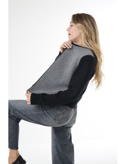 Cardigan ARLES - Gris, Noir