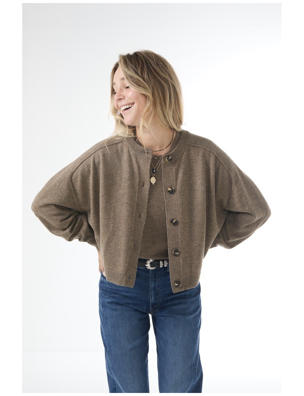 Cardigan DOUVE - Taupe