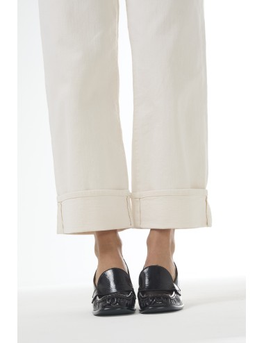 ROMY mocassins à talons - Burgundy