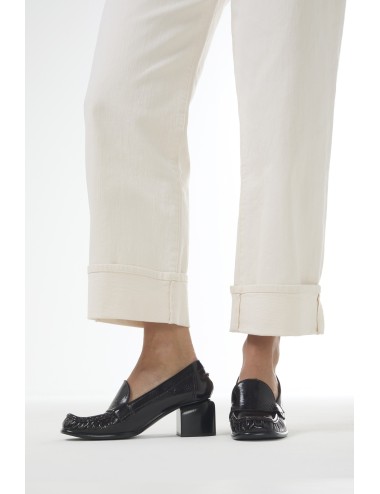 ROMY mocassins à talons - Burgundy