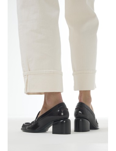 ROMY mocassins à talons - Burgundy