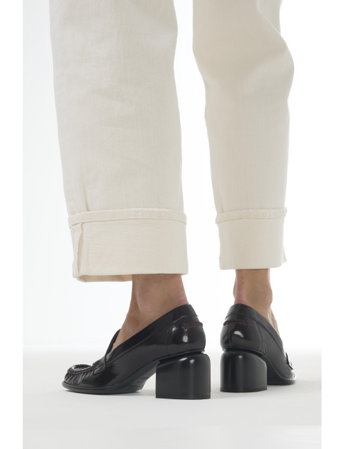 ROMY mocassins à talons - Burgundy