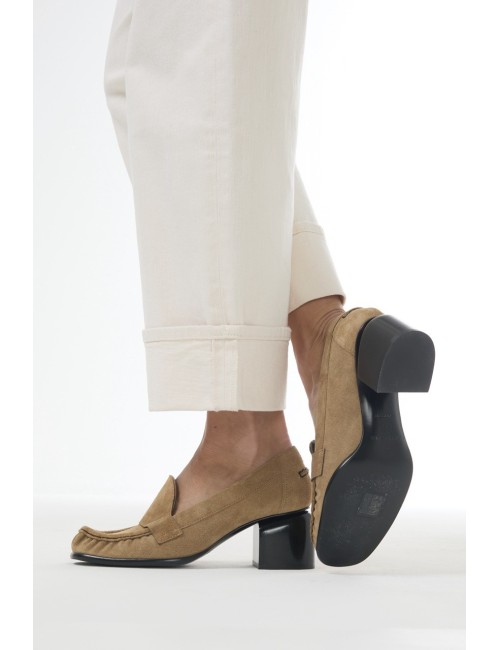 ROMY mocassins à talons - Sand