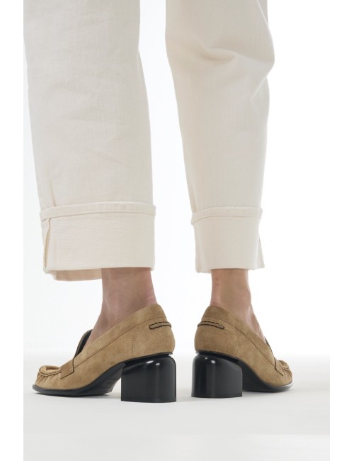 ROMY mocassins à talons - Sand