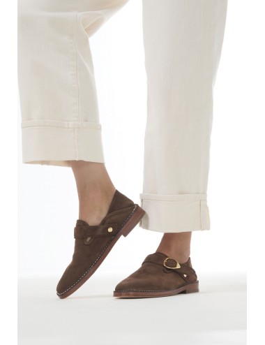 Slippers LUCCA Daim - Chocolat