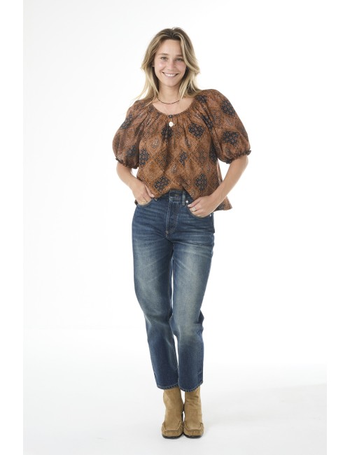 Top MOORLAND - Imprimé Bandana Geo