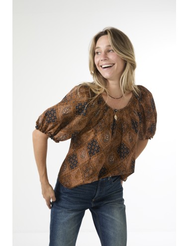 Top MOORLAND - Imprimé Bandana Geo