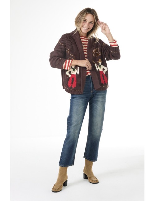 Cardigan LASSO LODGE - Umber