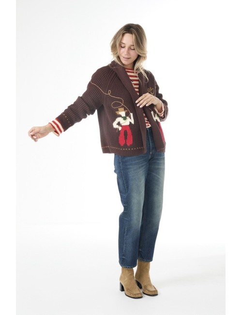 Cardigan LASSO LODGE - Umber
