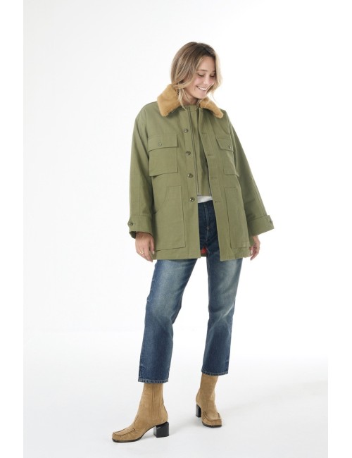 Parka QUILTED LINER - Army / Orange