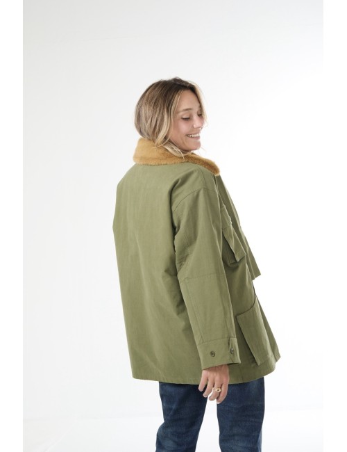 Parka QUILTED LINER - Army / Orange