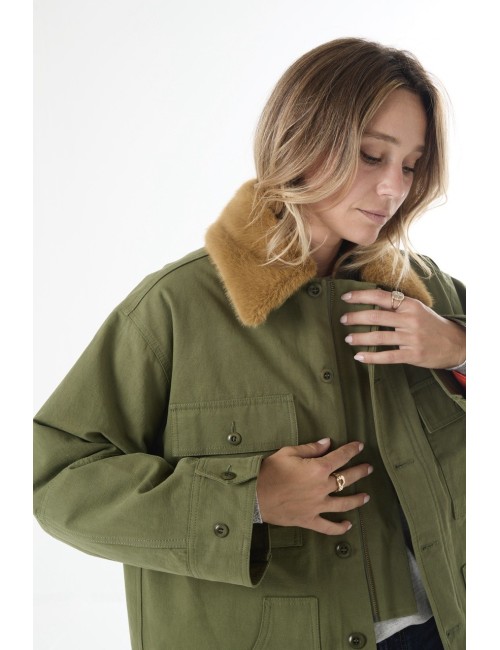 Parka QUILTED LINER - Army / Orange