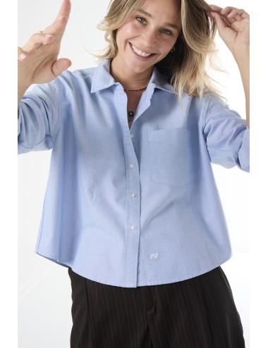 Chemise CROPPED OXFORD - Bleu