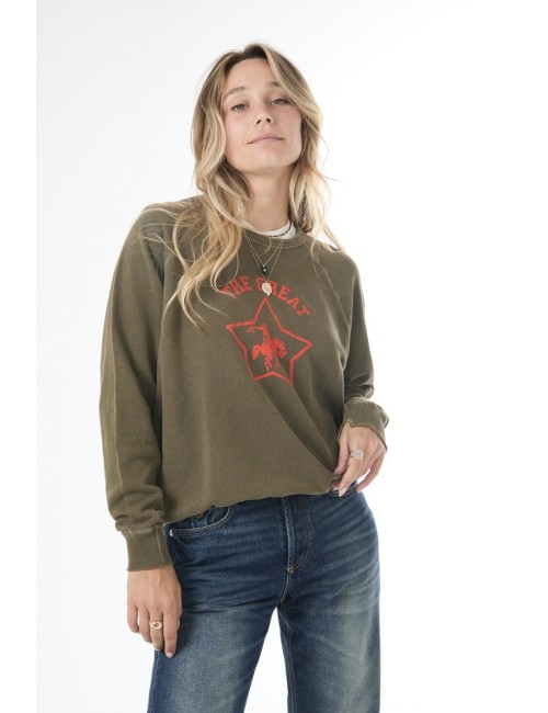 Sweat COLLEGE  - Army sombre, Logo RODEO STAR