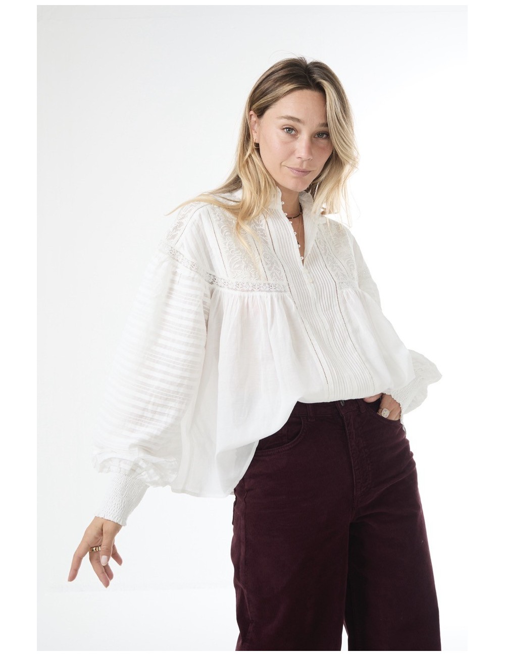 Blouse DAHLIA - Blanc