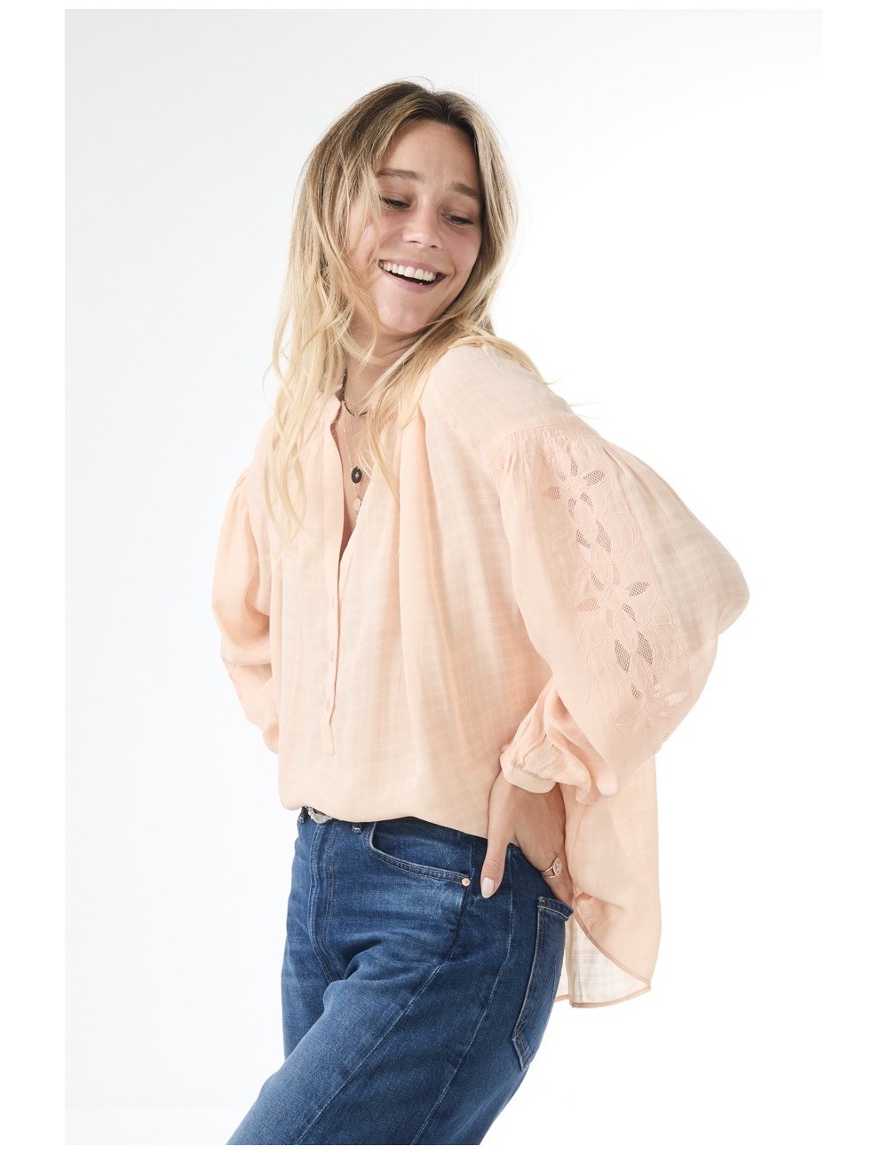 Blouse NIPOA - Pêche