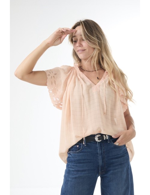 Blouse VALENTIN - Pêche