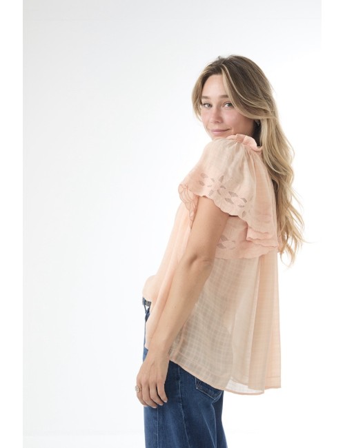 Blouse VALENTIN - Pêche