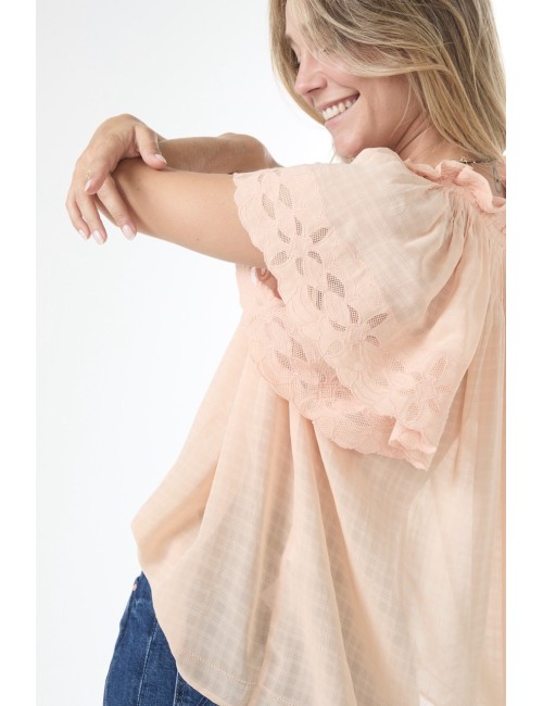 Blouse VALENTIN - Pêche