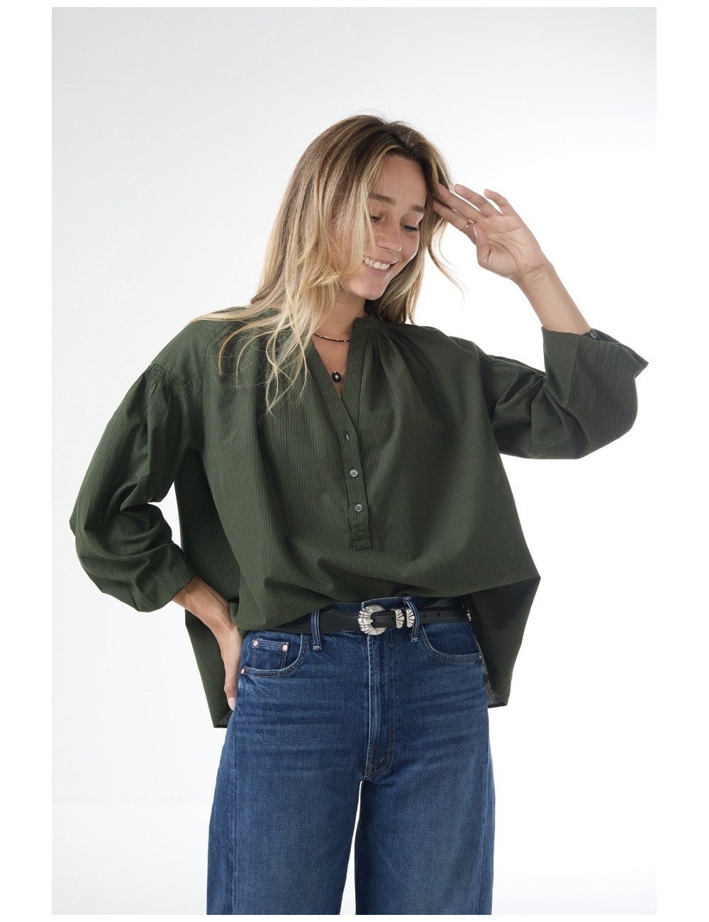 Blouse NIPOA - Vert foncé
