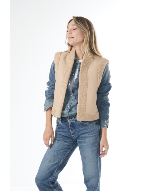 Gilet DAMAN - Biscuit