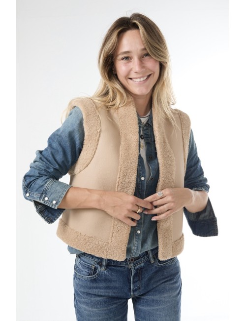Gilet DAMAN - Biscuit