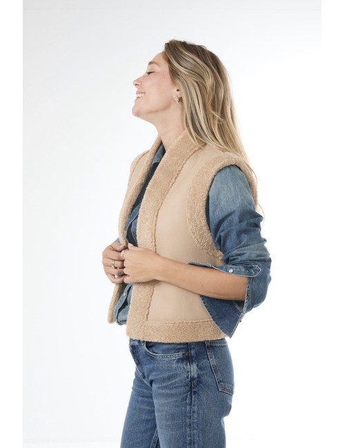 Gilet DAMAN - Biscuit