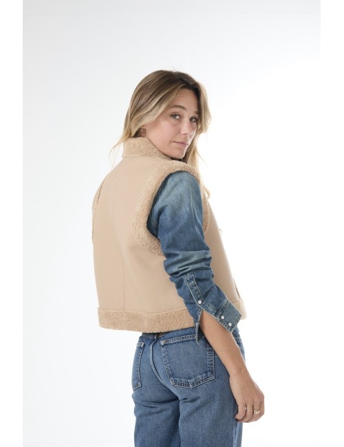 Gilet DAMAN - Biscuit