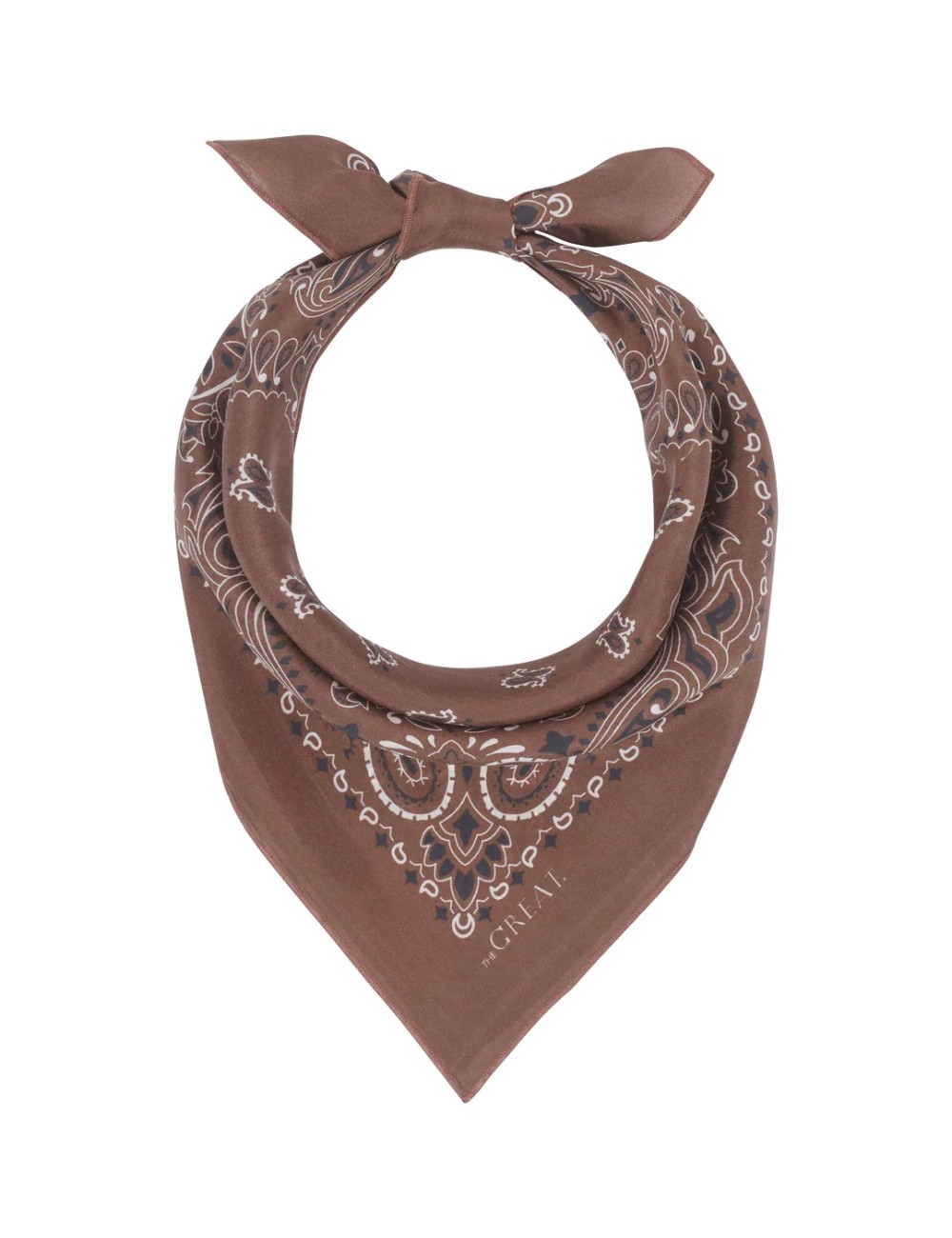 Bandana en soie - Chocolat